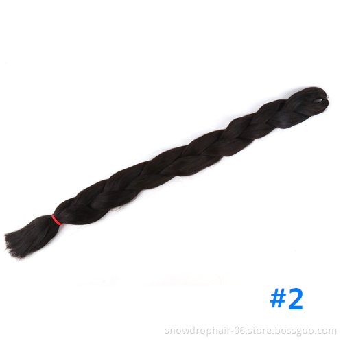 82 Inches  Ultra Hot Sale Wholesale Cheap Braiding Rich Synthetic Size Hair Jumbo Braid